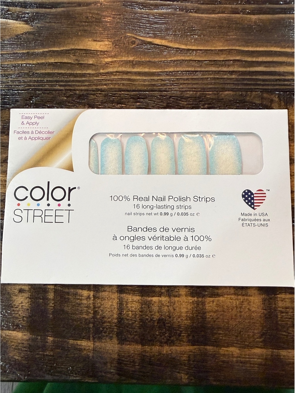 Color Street Nail Polish Strips | Moonlight Swim | Glitter Blue Shimmer